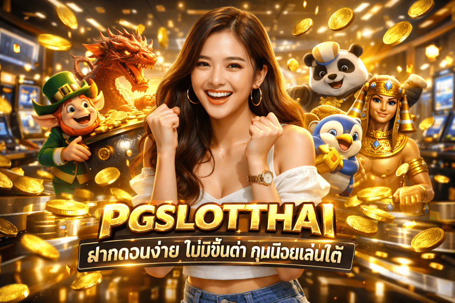 PGSLOTTHAI ฝากถอนง่าย ไม่มีขั้นต่ำ ทุนน้อยเล่นได้